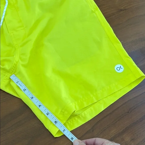 Outerknown Nomadic Volley Shorts Neon Yellow Athletic Swim Outdoor Surf Medium - Picture 6 of 6